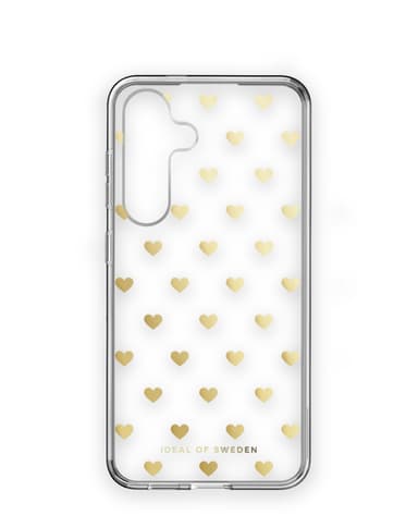 Clear Case Galaxy S24 Golden Hearts