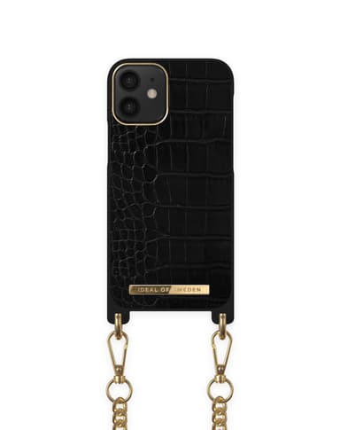 Necklace Case iPhone 12 MINI Jet Black Croco