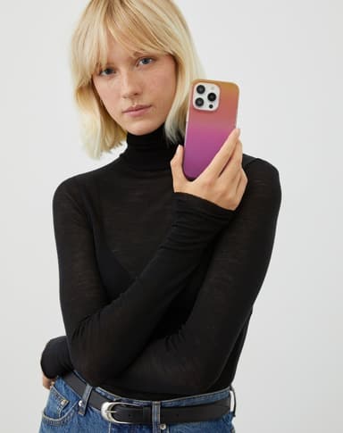 Clear Case iPhone 15PM Vibrant Ombre