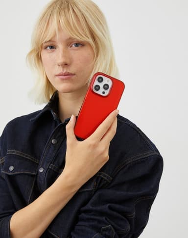 Clear Case iPhone 15PM Radiant Red