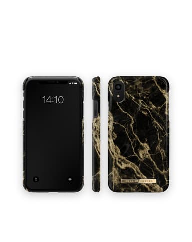 Printed Case iPhone XR Golden Smoke Marble
