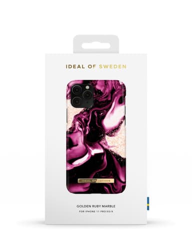 Printed Case iPhone 11P/XS/X Golden Ruby