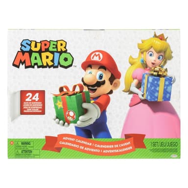 JAKKS Pacific Super Mario Adventskalender 2,5 tums figurer & tillbehör Jultema