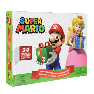 JAKKS Pacific Super Mario Adventskalender 2,5 tums figurer & tillbehör Jultema