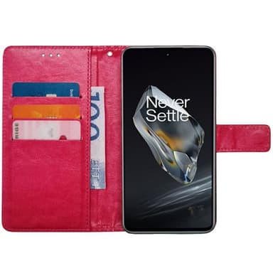 Plånboksfodral 3-kort OnePlus 12R - Rosa