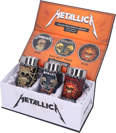 Nemesis Now Metallica shotglas (3-pack)
