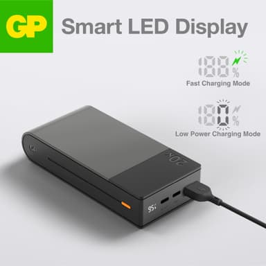GP M2+ 20,000mAh powerbank (grå)
