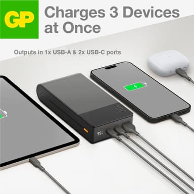 GP M2+ 20,000mAh powerbank (grå)