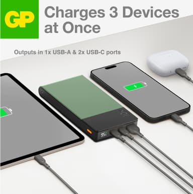 GP M2+ 10,000mAh powerbank (grön)