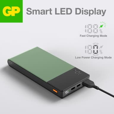 GP M2+ 10,000mAh powerbank (grön)