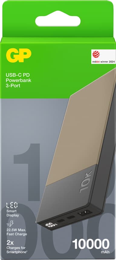 GP M2+ 10 000 mAh powerbank (beige)