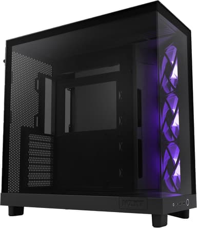 NZXT H6 Flow RGB 2024 PC chassi (svart)