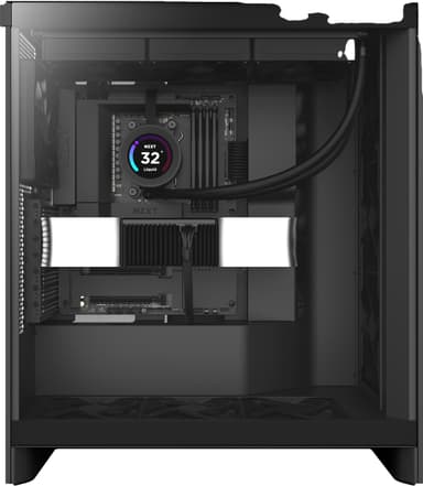 NZXT H7 Flow 2024 PC chassi (svart)