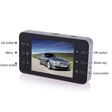 K6000 Bilkamera 2.3"" Skärm Full HD 1080P