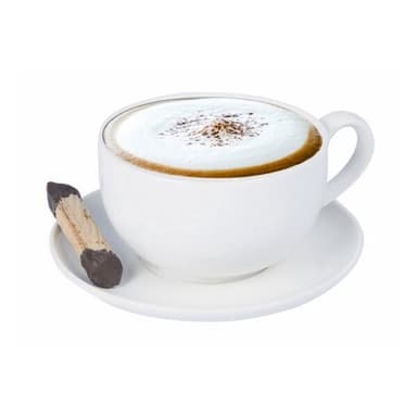 Cappuccinokoppar med fat 6-pack