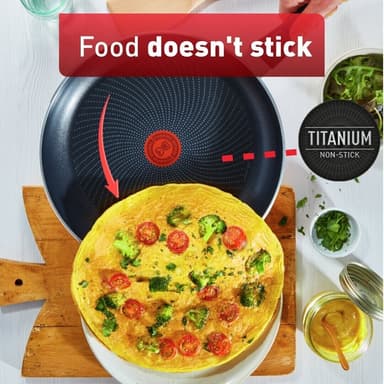 Tefal Start Enkel matlagning och stekpanna set, 5 delar, svart