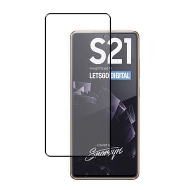 SKALO Samsung S21 Heltäckande Skärmskydd Härdat Glas - Svart