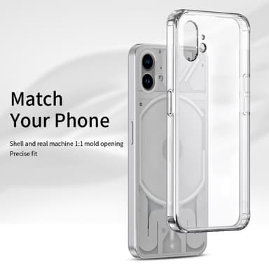 SKALO Nothing Phone (1) Shockproof Clear Hybrid Skal - Transparent