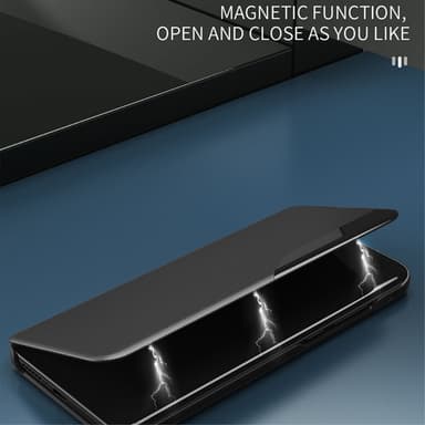 SKALO Samsung S24 Clear View Window Fodral - Svart