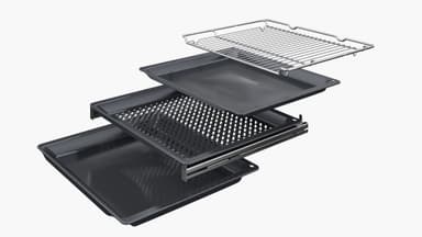 Bosch Serie 8 Inbyggnadsugn med mikro HMG976KB1 (Svart)