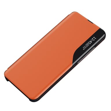 SKALO Xiaomi Redmi 12C 4G Clear View Window Fodral - Orange