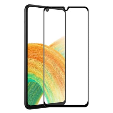 SKALO Samsung A33 5G Heltäckande Skärmskydd Härdat Glas - Svart