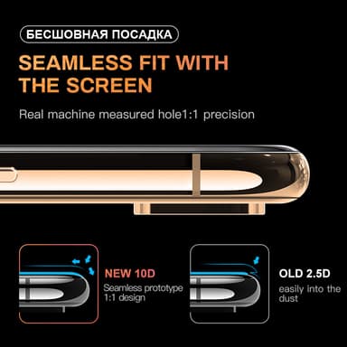 SKALO iPhone XR Heltäckande Skärmskydd Härdat Glas - Svart