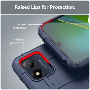SKALO Motorola Moto E13 4G Rugged Shield Stöttåligt TPU-skal
