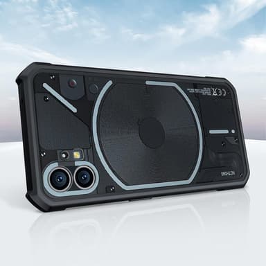 SKALO Nothing Phone (1) Shockproof Clear Hybrid Skal - Svart