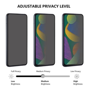 2-PACK SKALO Xiaomi 13T/13T Pro Privacy Skärmskydd Härdat Glas - Svart