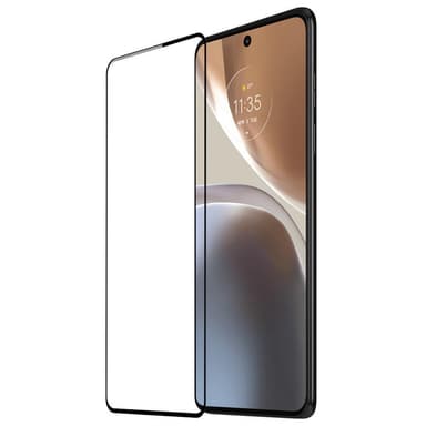 2-PACK SKALO Motorola Moto G32 Heltäckande Skärmskydd Härdat Glas - Svart