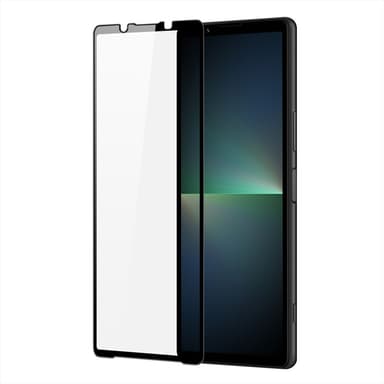 2-PACK SKALO Sony Xperia 5 V 5G Heltäckande Skärmskydd Härdat Glas - Svart
