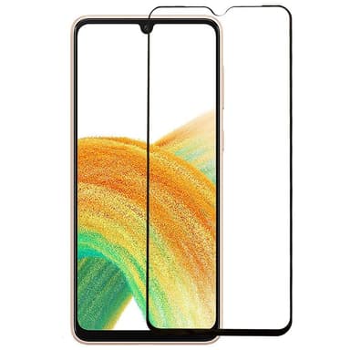 2-PACK SKALO Samsung A34 5G Heltäckande Skärmskydd Härdat Glas - Svart