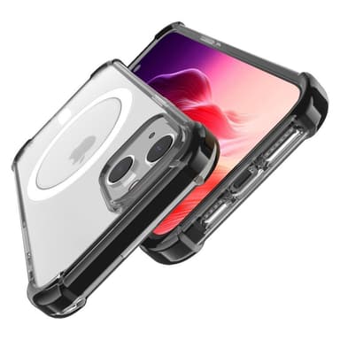 SKALO iPhone 15 Plus Extra strong Magnetring Bumper TPU-skal - Svart