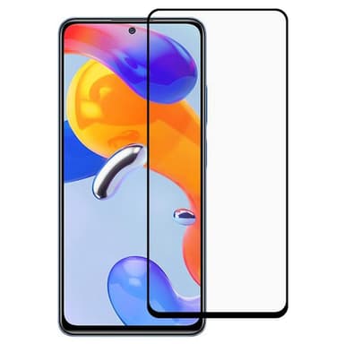 2-PACK SKALO Xiaomi Redmi Note 12 4G Heltäckande Skärmskydd Härdat Glas - Svart