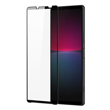 SKALO Sony Xperia 10 V 5G Heltäckande Skärmskydd Härdat Glas - Svart