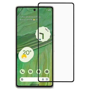SKALO Google Pixel 7 5G Heltäckande Skärmskydd Härdat Glas - Svart