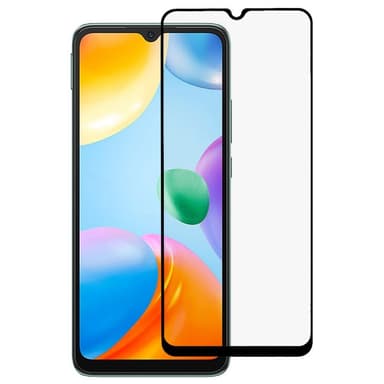 2-PACK SKALO Xiaomi Redmi 10C Heltäckande Skärmskydd Härdat Glas - Svart