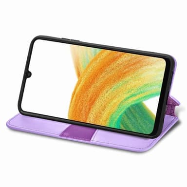 SKALO Samsung A13 4G Mandala Slim Plånboksfodral - Lila