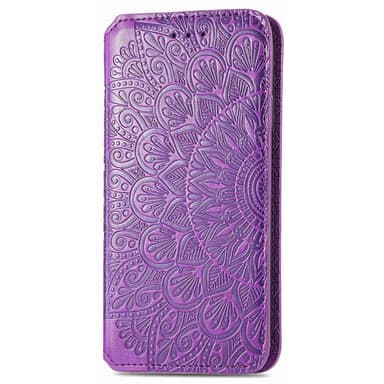 SKALO Samsung A13 4G Mandala Slim Plånboksfodral - Lila
