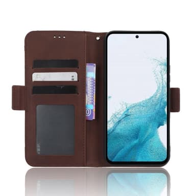 SKALO Samsung A54 5G 6-FACK Plånboksfodral - Brun
