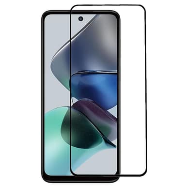 2-PACK SKALO Motorola Moto G23 Heltäckande Skärmskydd Härdat Glas - Svart