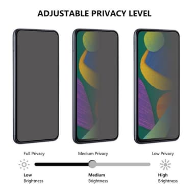 SKALO Xiaomi 13T/13T Pro Privacy Skärmskydd Härdat Glas - Svart