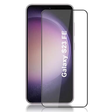 SKALO Samsung S23 FE Heltäckande Skärmskydd Härdat Glas - Svart