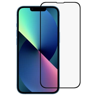 SKALO iPhone 14 Plus Heltäckande Skärmskydd Härdat Glas - Svart