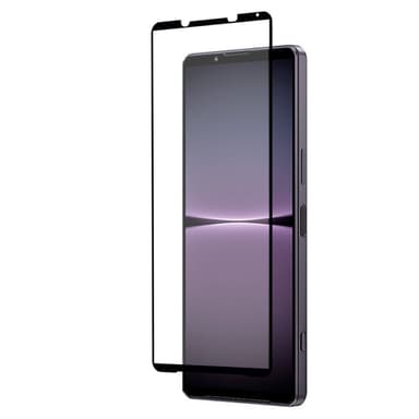 2-PACK SKALO Sony Xperia 1 V 5G Heltäckande Skärmskydd Härdat Glas - Svart