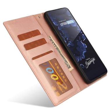 SKALO Samsung S23 DOLIZMA 2 i 1 Magnet Plånboksfodral - Roséguld