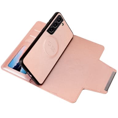 SKALO Samsung S23 DOLIZMA 2 i 1 Magnet Plånboksfodral - Roséguld