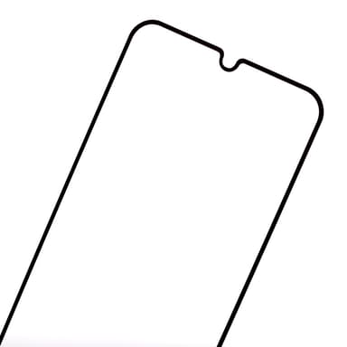 SKALO Samsung A05s Heltäckande Skärmskydd Härdat Glas - Svart
