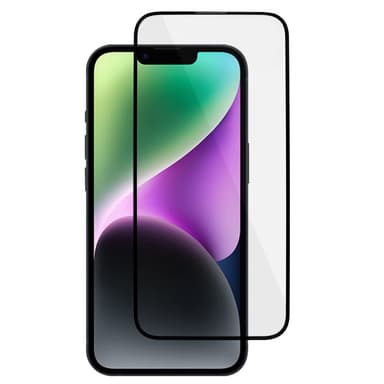 SKALO iPhone 15 Heltäckande Skärmskydd Härdat Glas - Svart